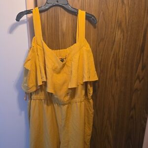 Lane Bryant Mustard Yellow Jumpsuit Women's 22/24